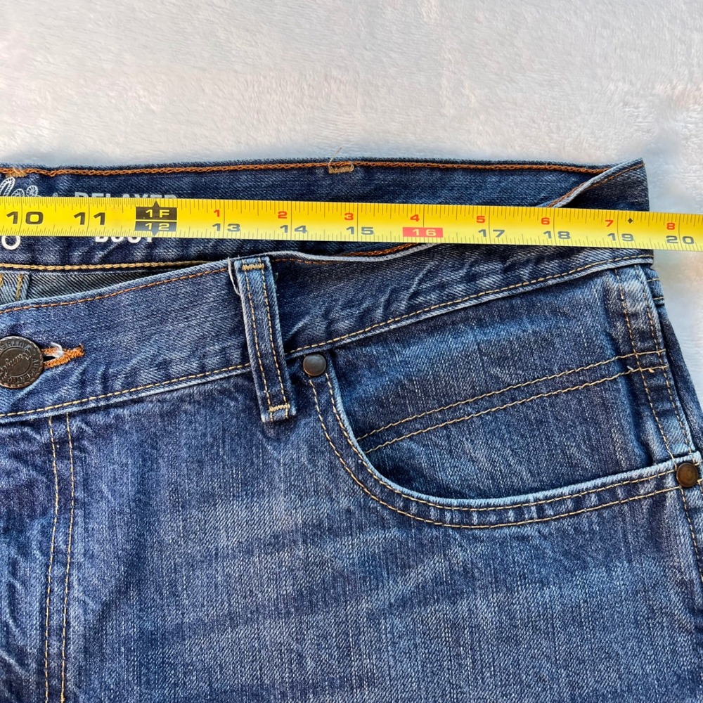 Wrangler Retro Relaxed Boot Jeans Mens 38x36 (39x36) TALL Med Wash Western FLAWS - Picture 7 of 16